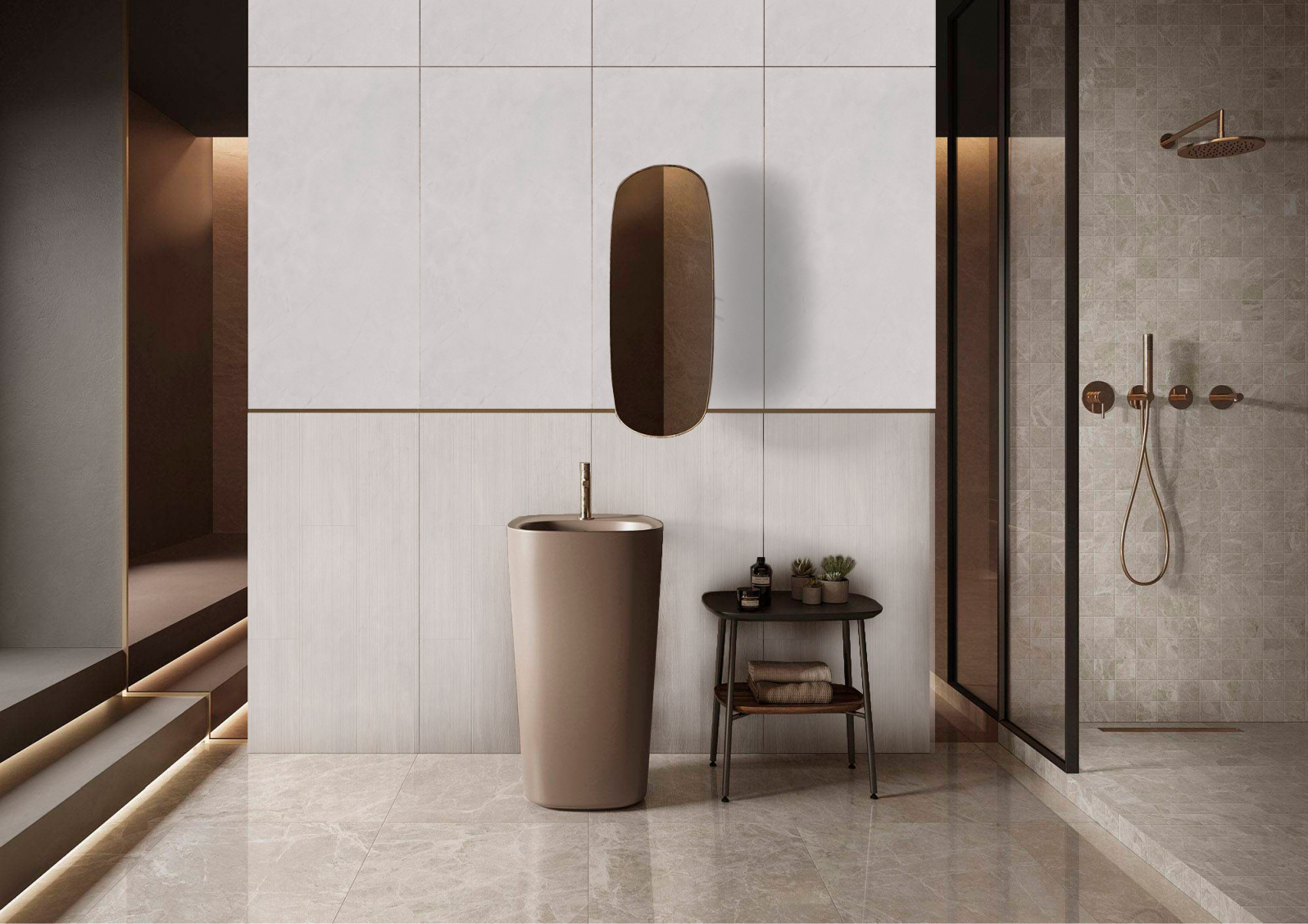 На пол Fog Bianco Matt Carving 60x60 - фото 9