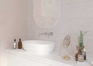 010100001211 На стену Galaxy Light pink mosaic wall 02 - фото 4