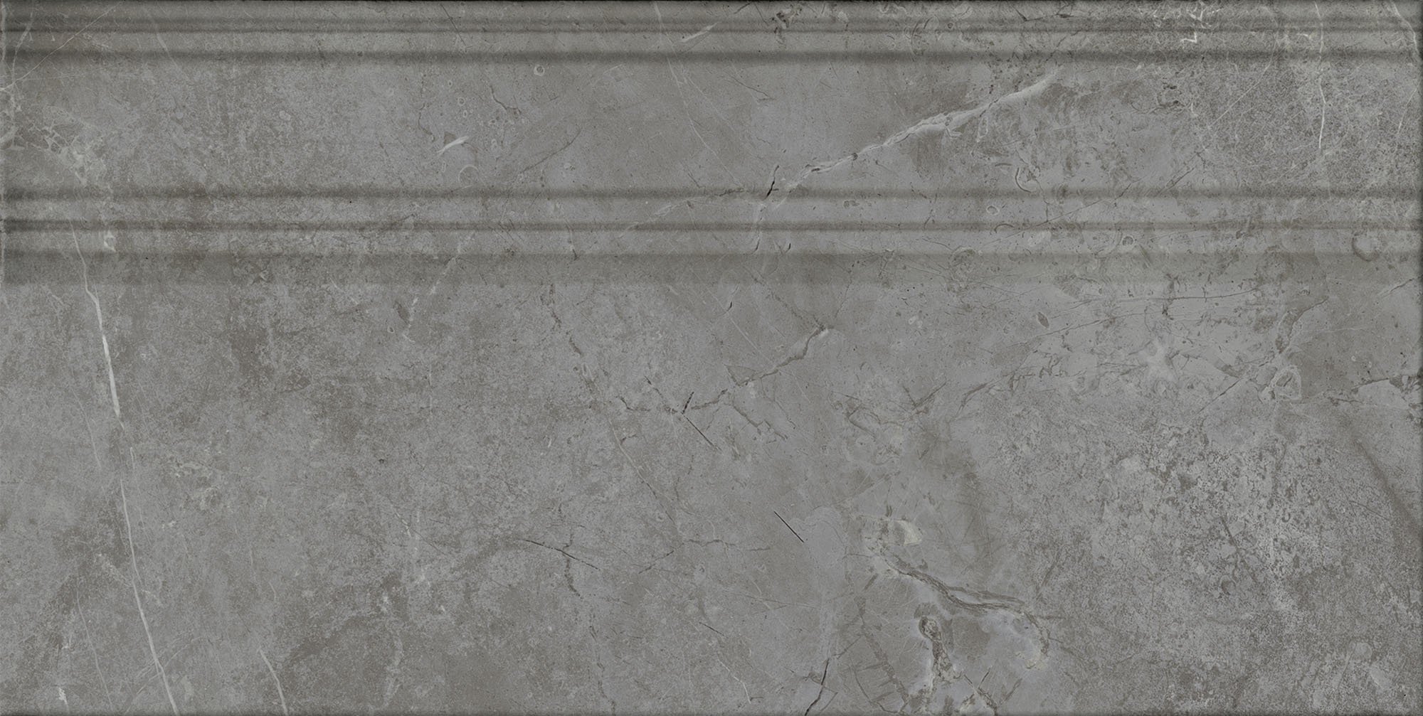 FME031R Плинтус Риальто Серый тёмный глянцевый обрезной 20x40x1.6 - фото 3