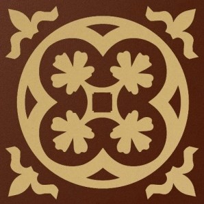 Декоративная вставка Метлахская плитка 070N015D006 ENC15 Lui 06 (ROU. COG) 7x7