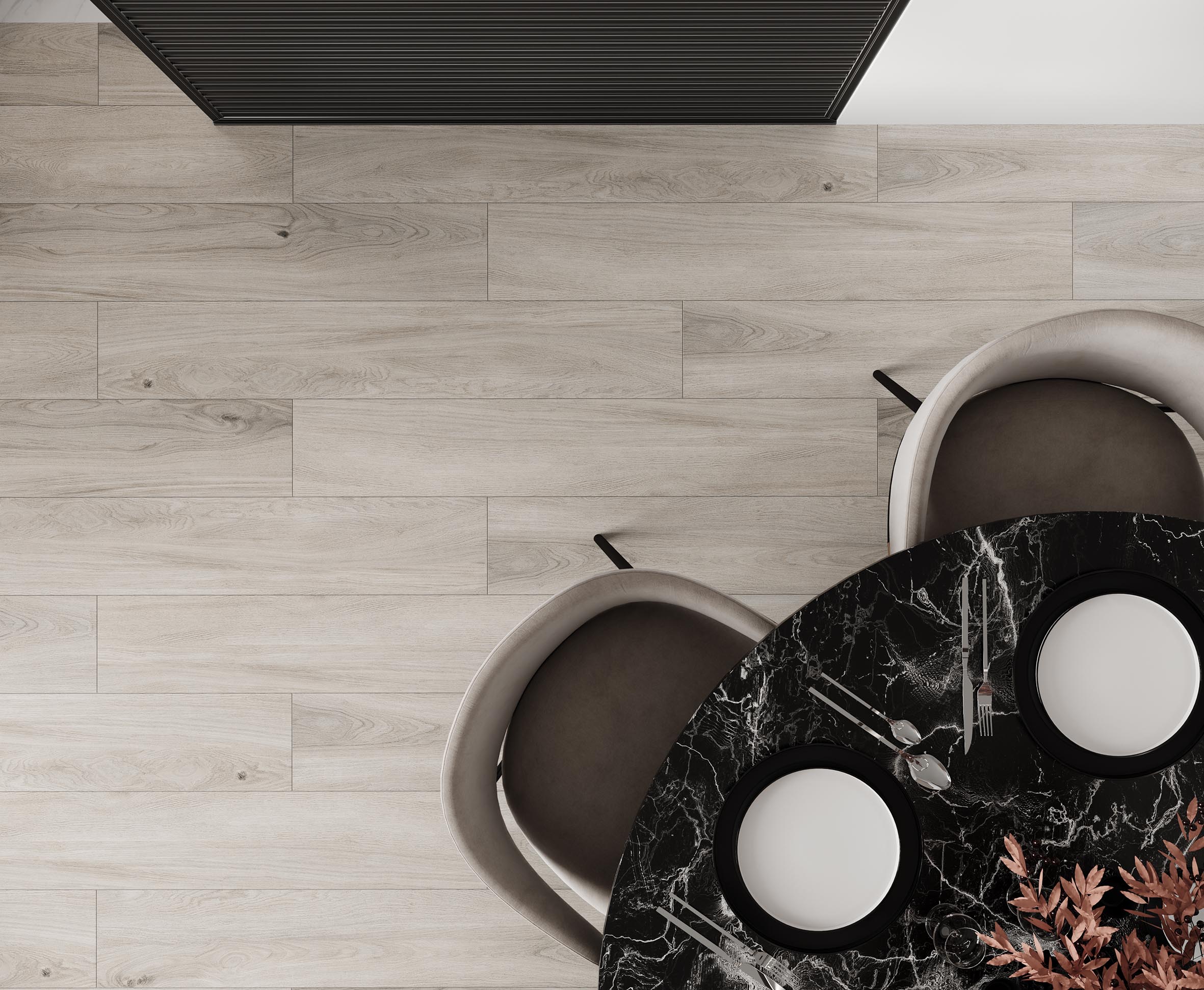 На пол Canarium Slate Серый 120х20 Матовый Структурный - фото 17