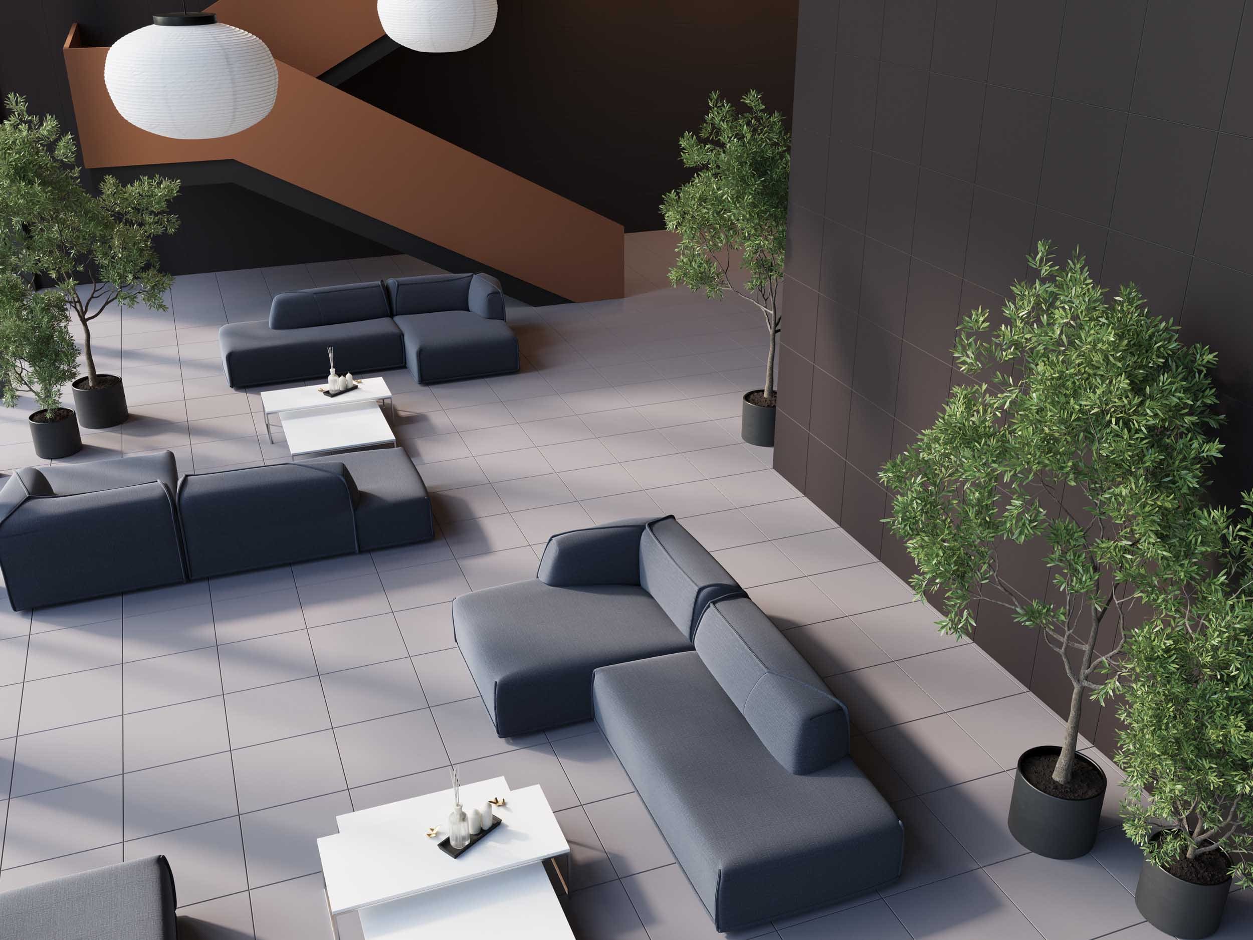 RW034/NS_R9/60x60x10R/UC На пол Rainbow RW034 Anthracite 60 неполированный рект. - фото 3