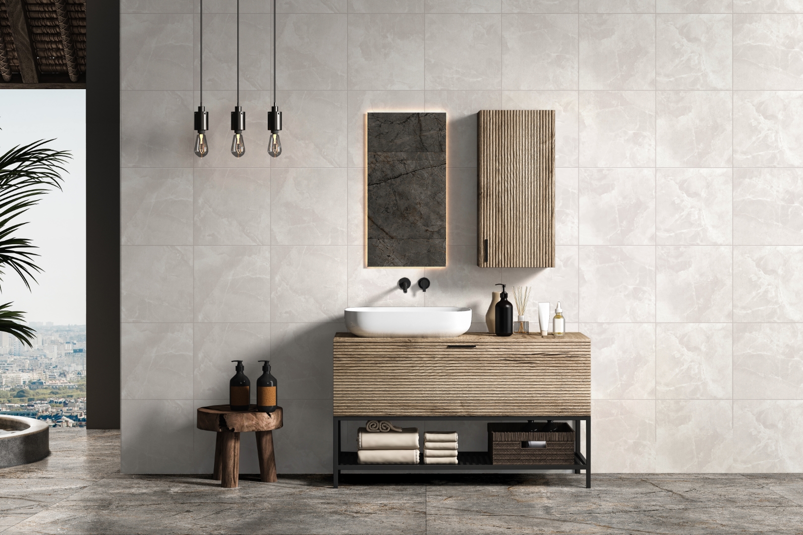 GT606010715MR На пол Favorito Серо-бежевый 60x60 - фото 17