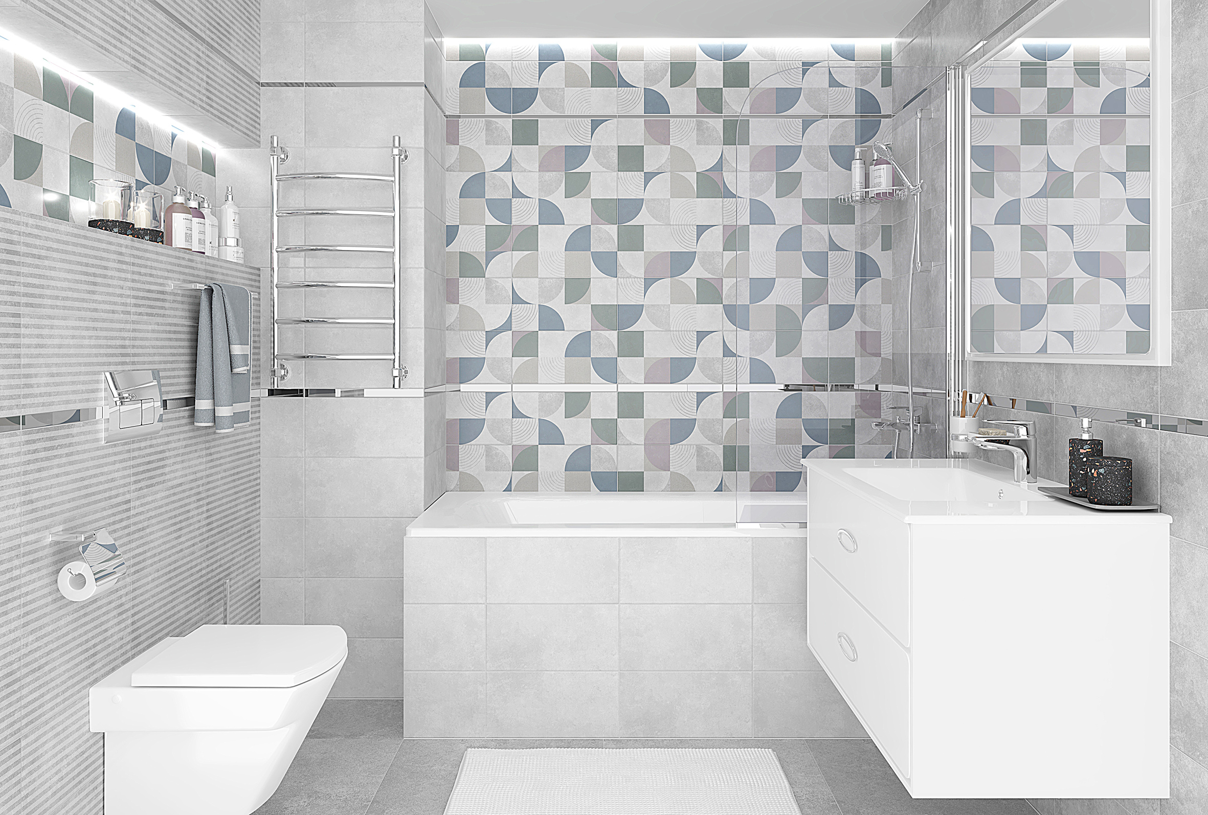 08-00-06-2455 На стену Atlas Серый - фото 4