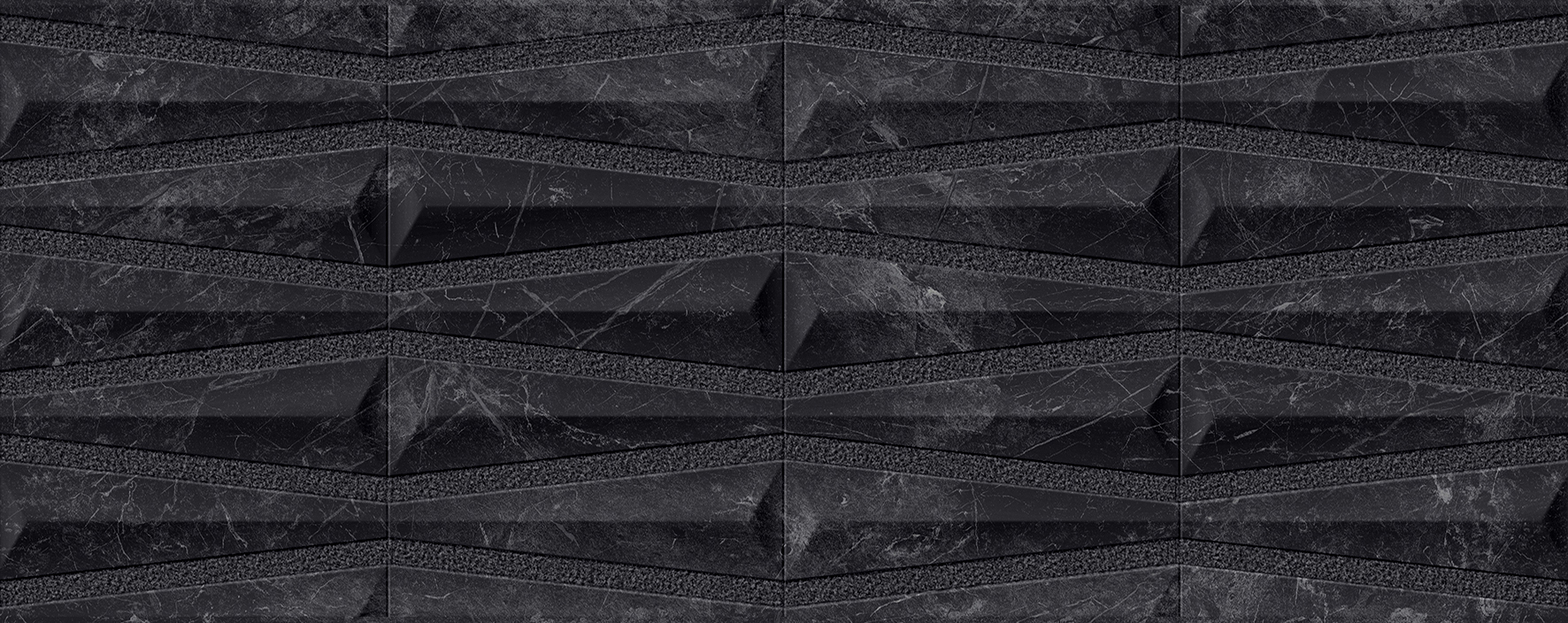 100354913 Декор Velluto Deco Nero 59.6х150 - фото 3