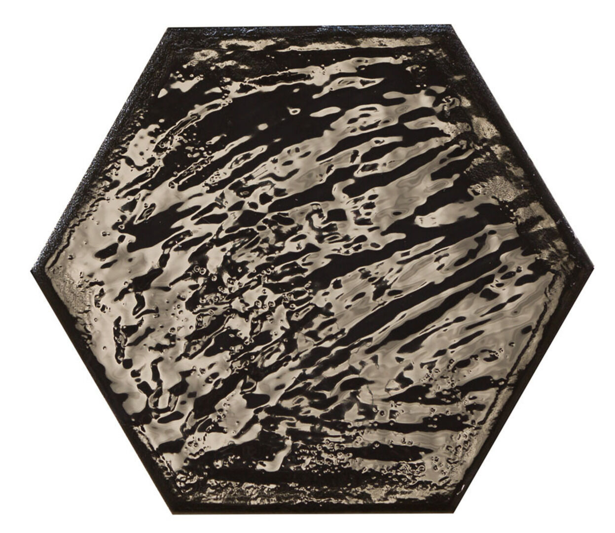 На стену Rain Nero Hex 19.8x22.8