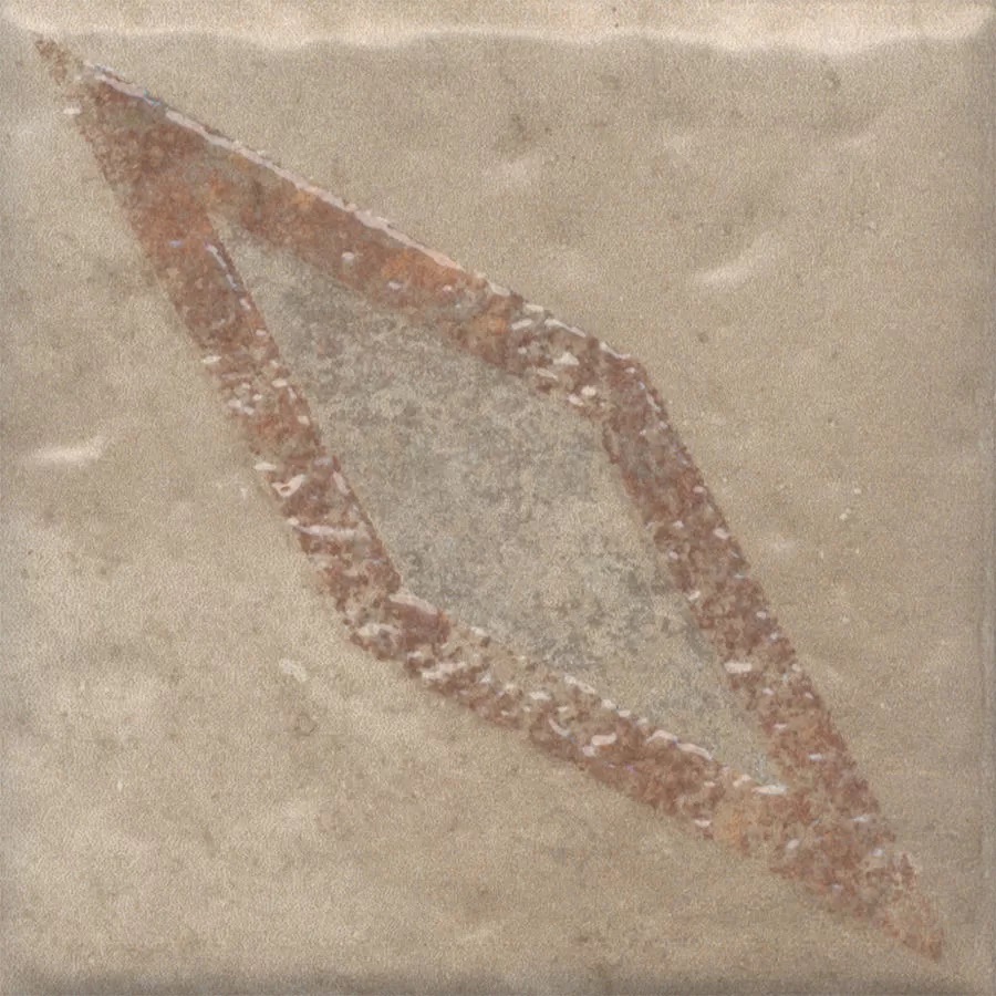 KMD3STA036GN Декор Спартель 2 бежевый матовый 9.8x9.8x0.7