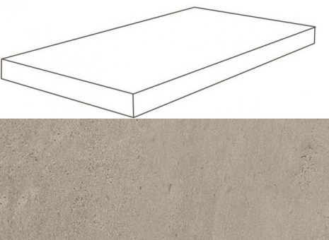 620070001091 Ступень Wise Silver Grey Scalino Angolare DX Lap 33x120