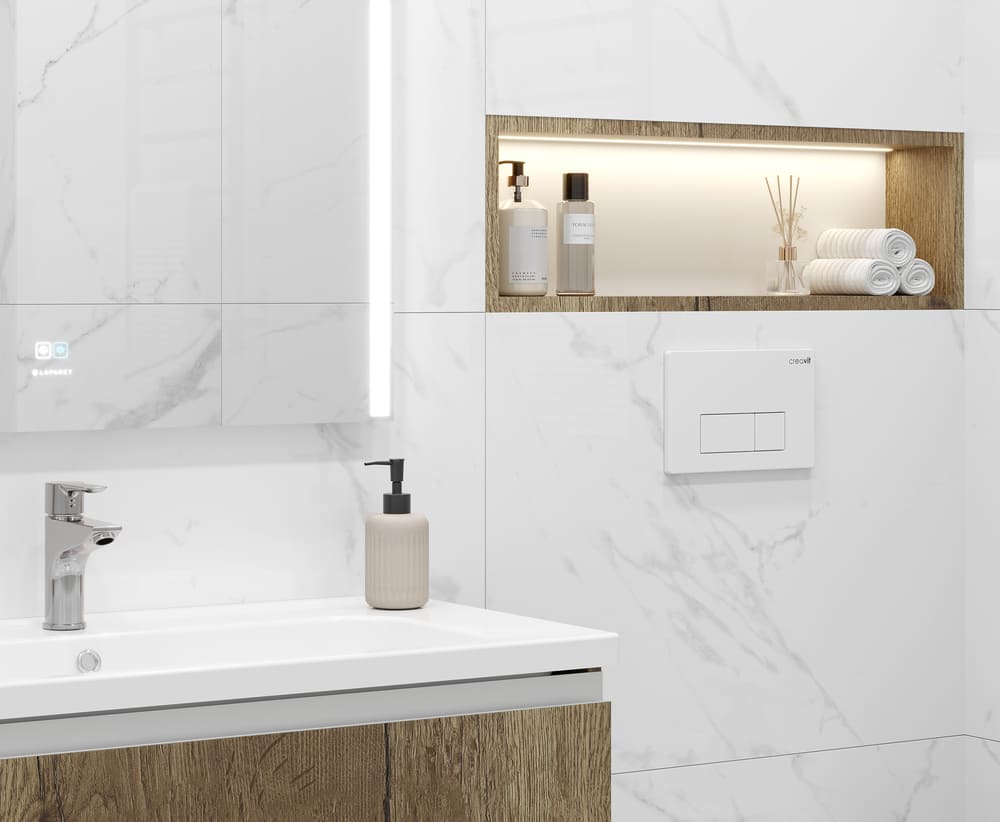 На пол Statuario Justice Grey Белый Матовый 60х120 - фото 7