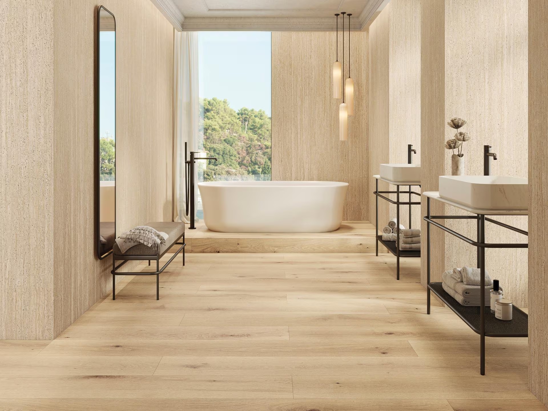 100363910 Декор Taranto Deco Gold 59.6х150 - фото 4