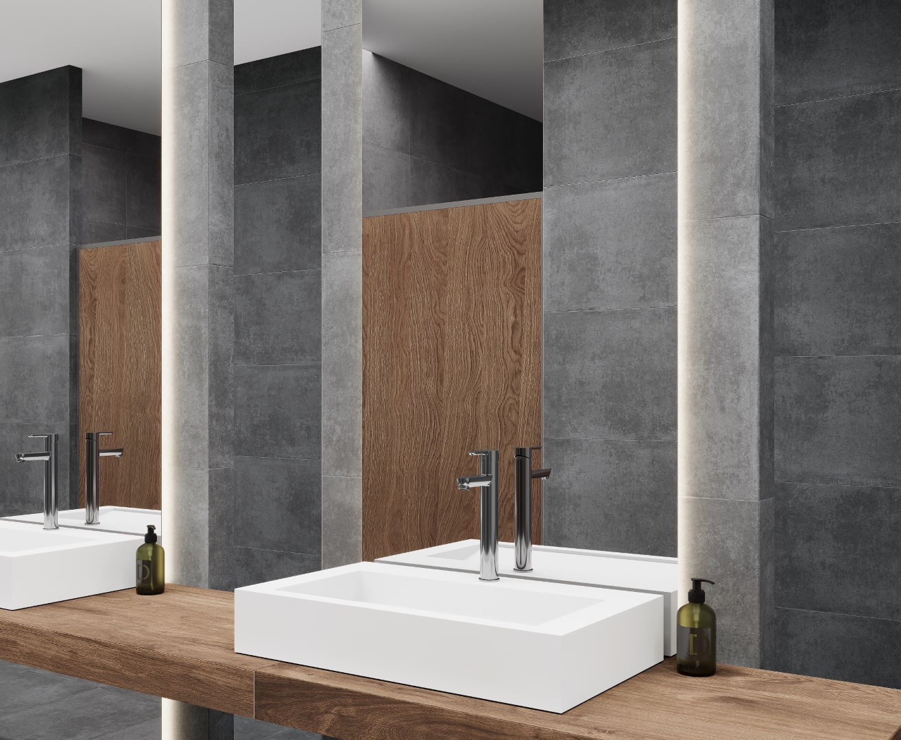 На пол Betonica Graphito PRO Графитовый матовый R11Soft 60х120 - фото 8