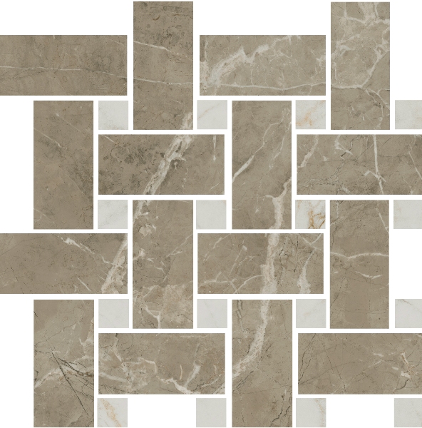 T038/SG6541 На пол Серенада Мозаичный Бежевый Темный Лаппатированный 32x32