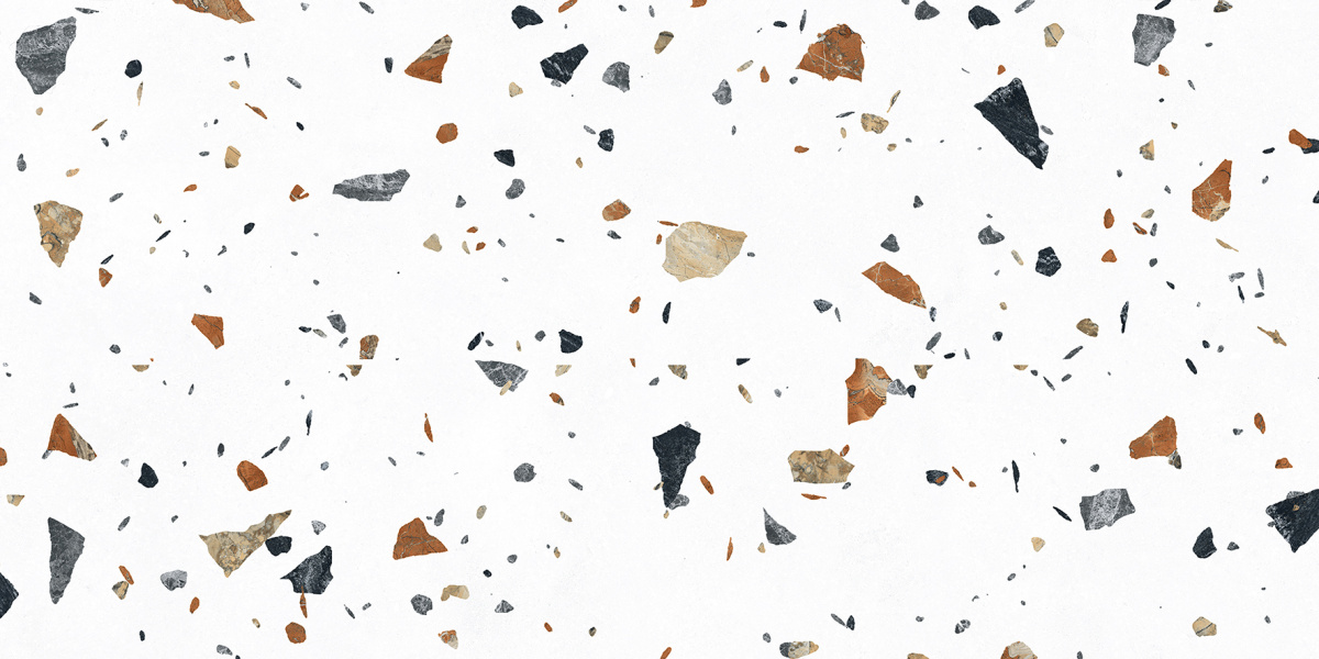 На пол Terazzo Bianco Цветной матовый карвинг 60х120 - фото 7