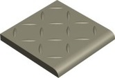 Ступень Метлахская плитка 1001B0RGRP BR10 REL PALE GREY GRP 10x10