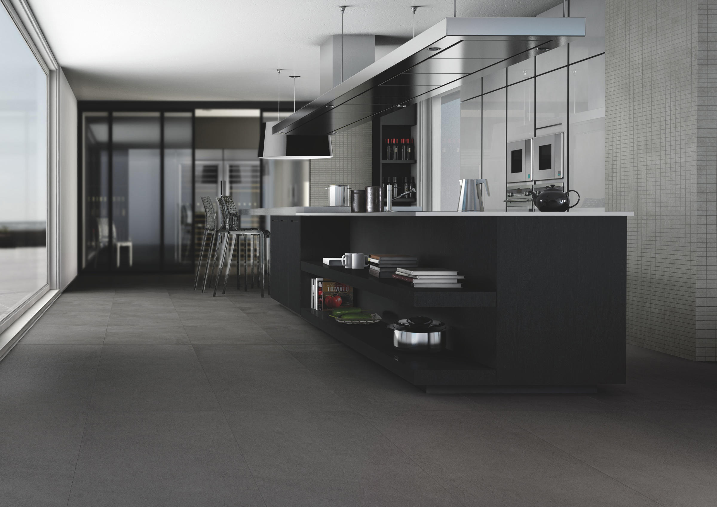 3720062  На пол Cemento Rasato Antracite Rasato R9 9мм 60x120 - фото 19