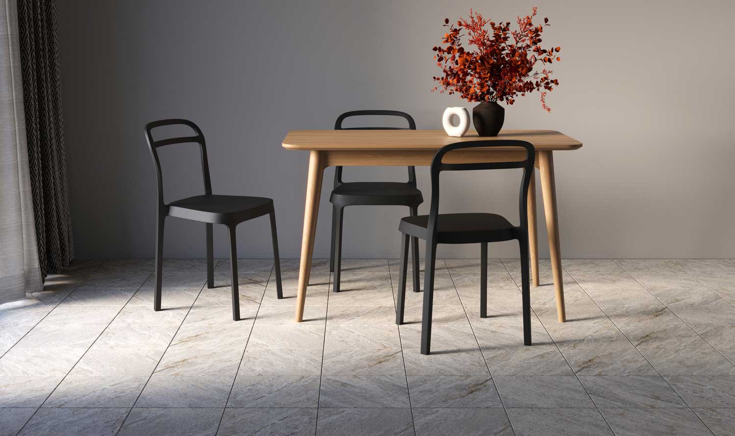 На пол Базальт 3 бежевый 394x394x7 - фото 14