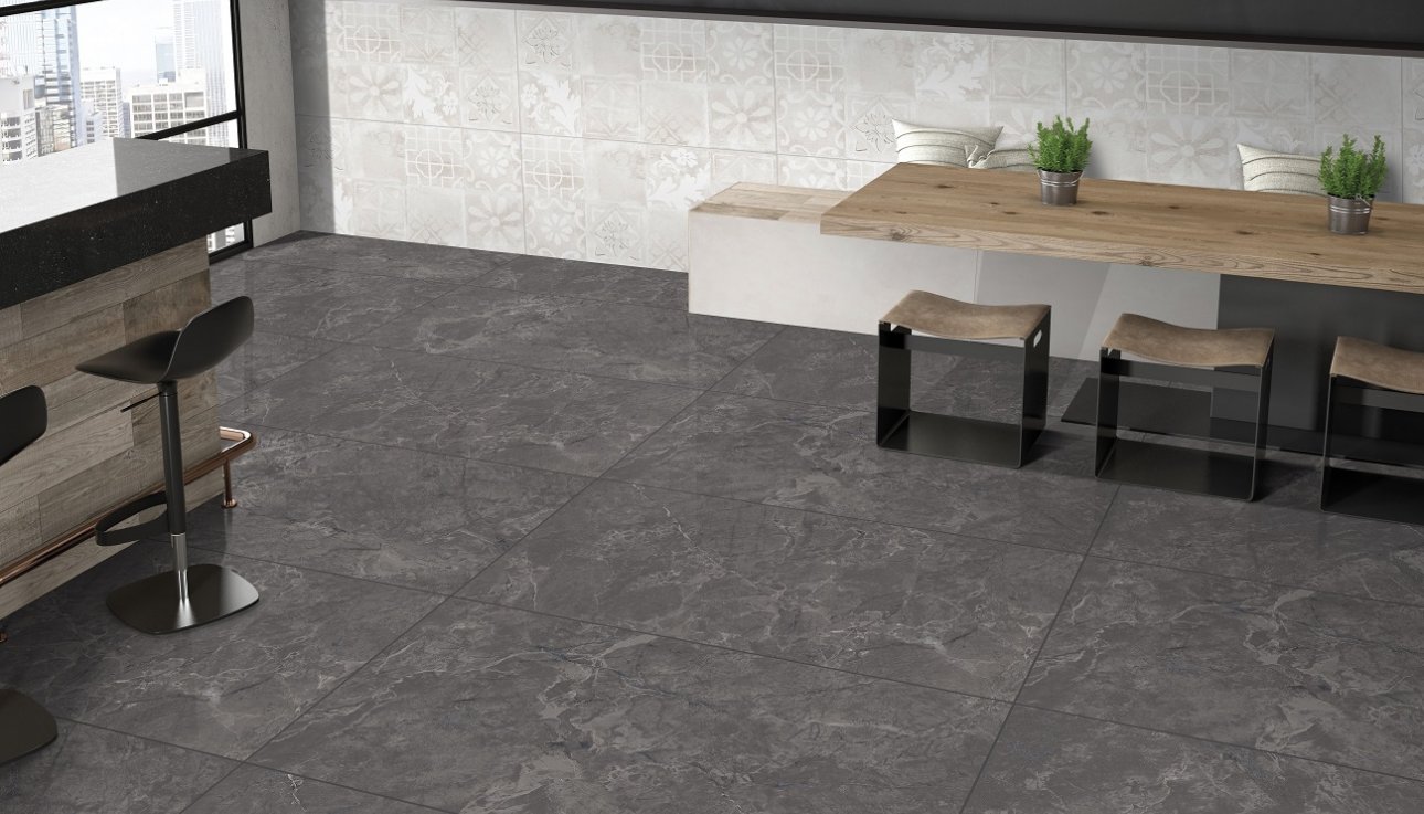 На пол Impast Nero Shiny Sugar 60x120 - фото 6