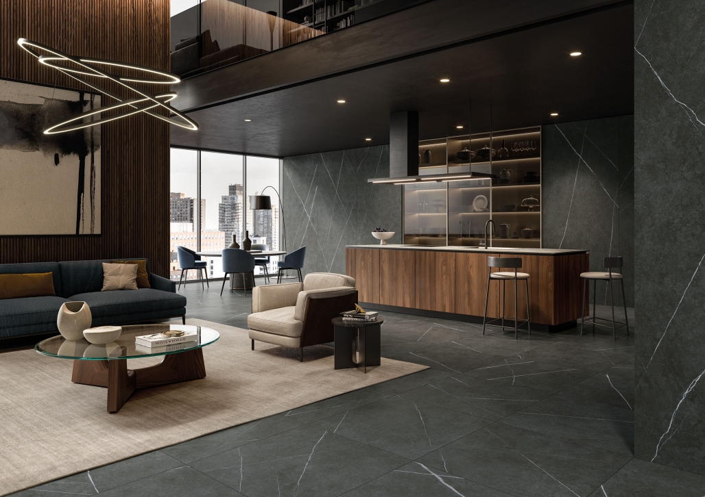 620110000156 Декор Metropolis Graphite Dark Mosaico Icon Натуральная - фото 3