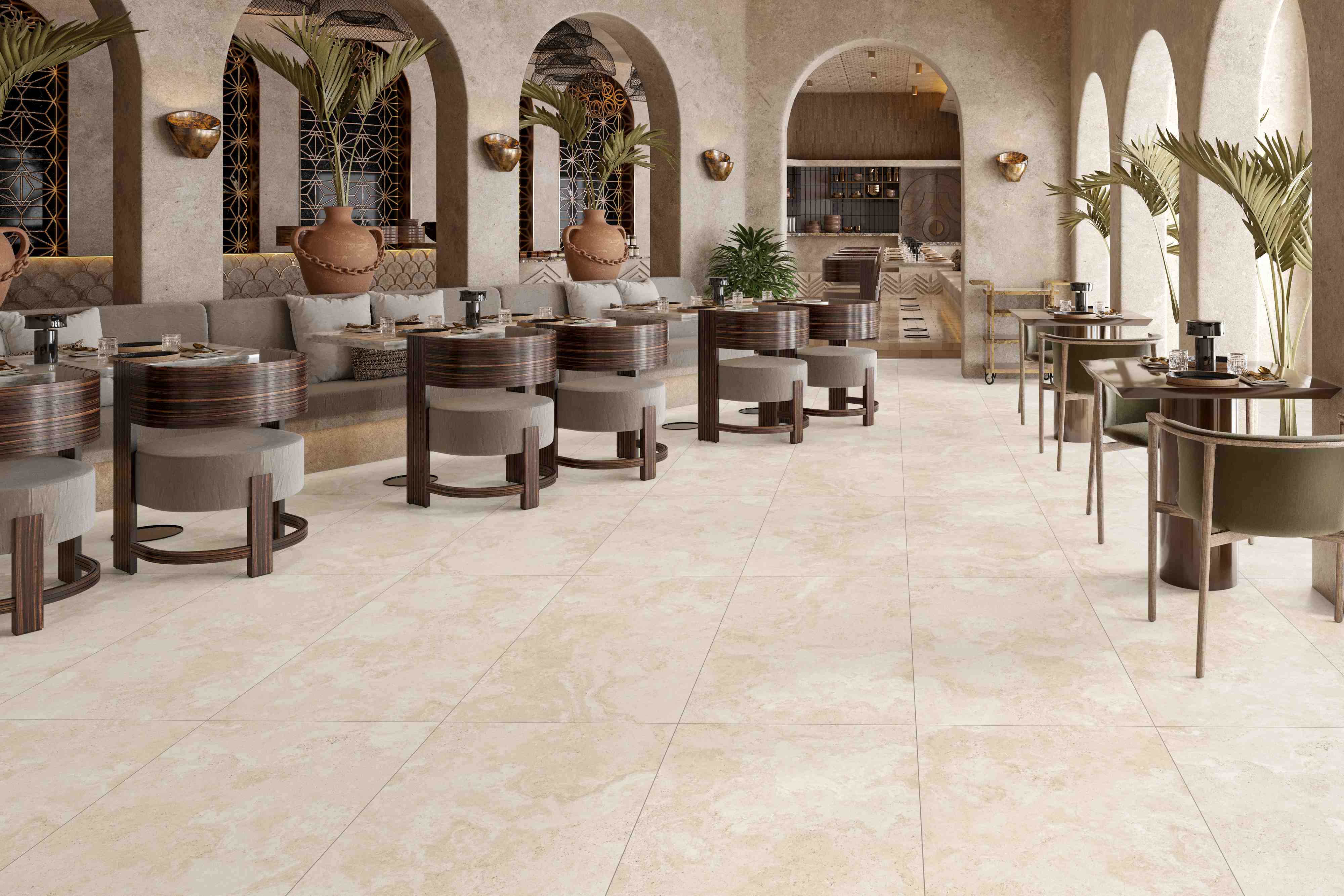 ENSTN8039MT60120 На пол Stone Travertine Cross Beige Matt 60x120 - фото 37