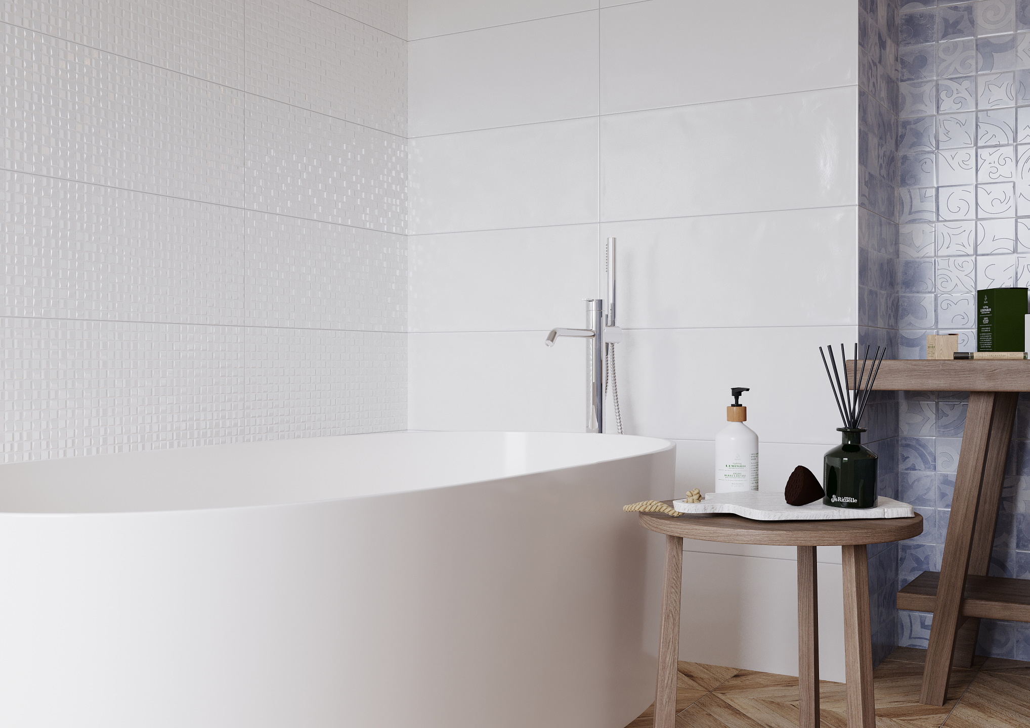 010100001216 На стену Folk Blue wall 01 - фото 9