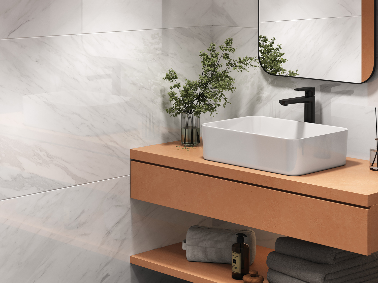 A17120 На пол Classy Marble Полированный белый ректификат 60x120 - фото 12