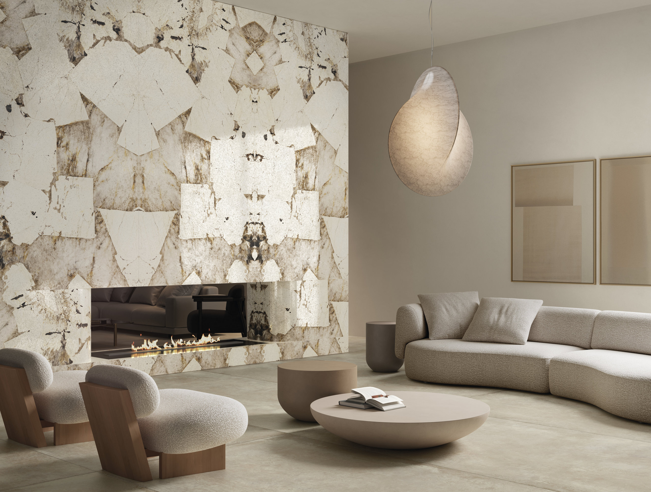 L175562MF6  На пол Marmi Maxfine Brazilian Blue Lucidato 6mm 75x150 - фото 8