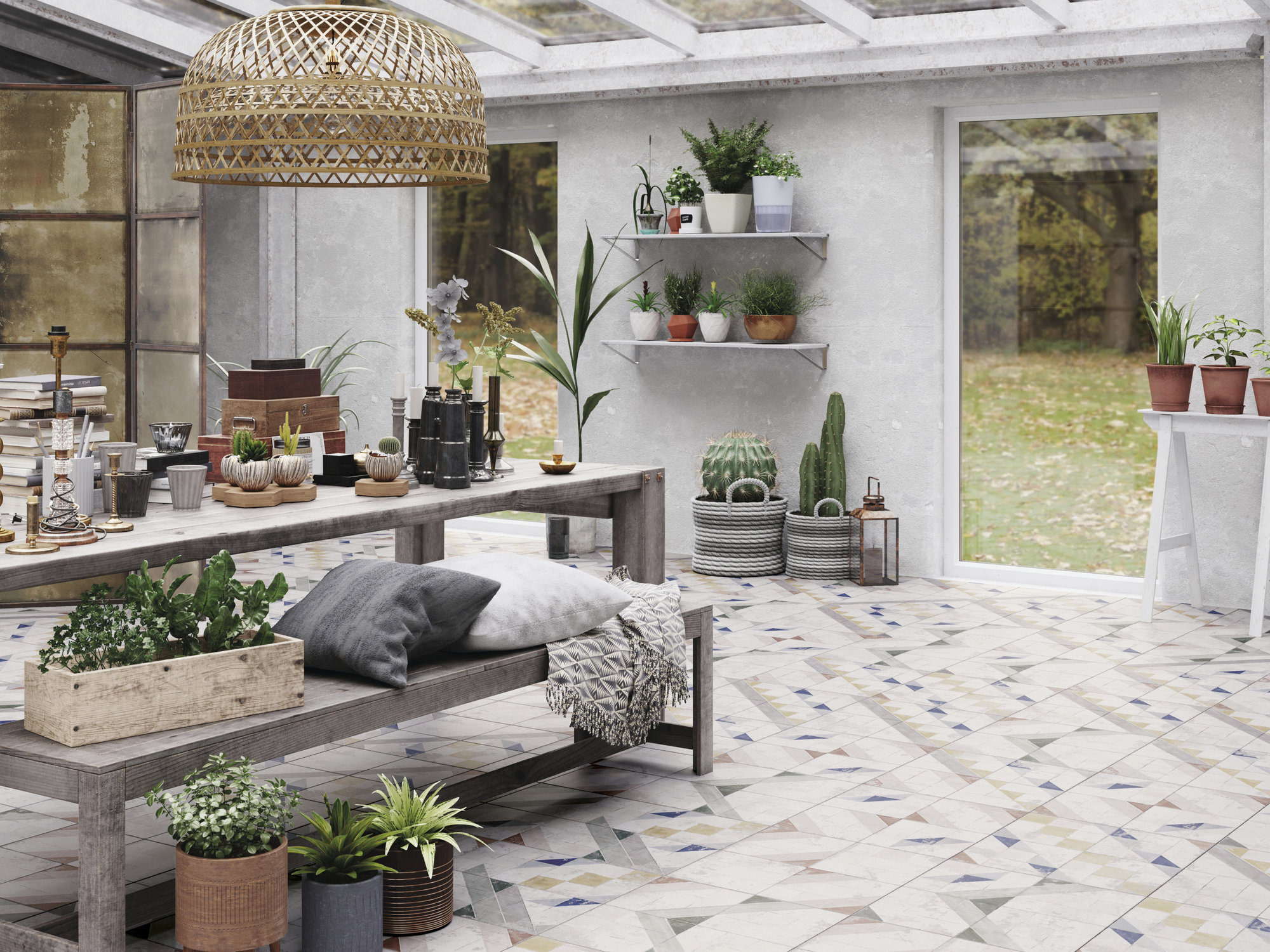 38931 На пол Fs Marais Natural 45.2x45.2x0.95 - фото 5