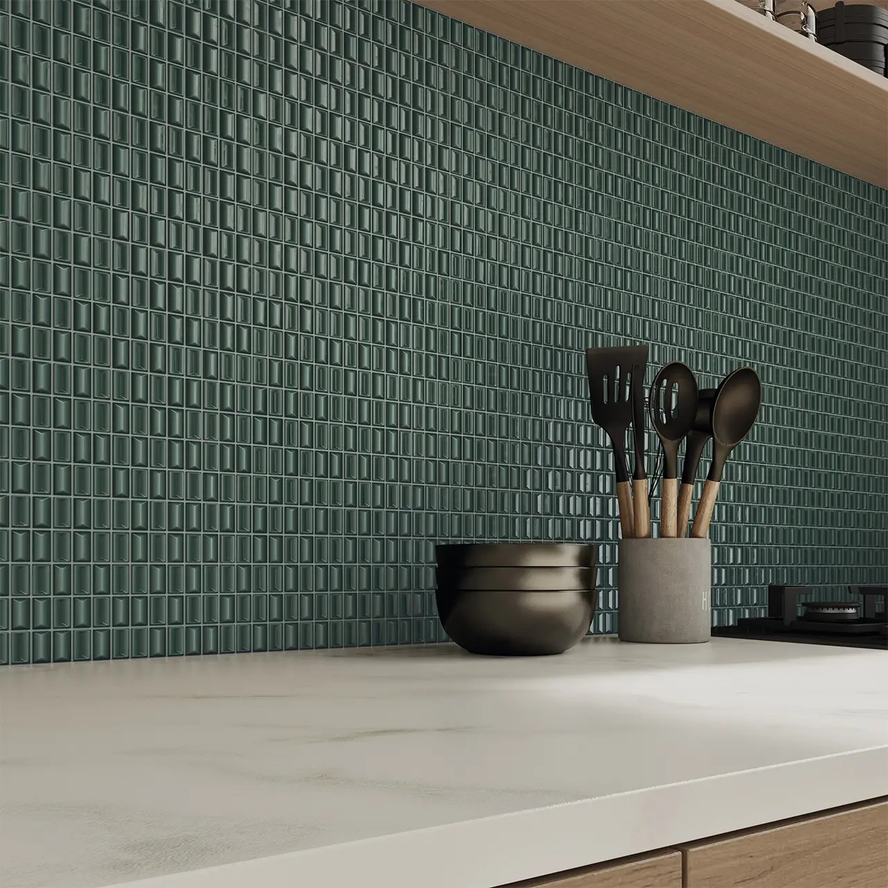 135554 На стену 3D Bars Bevel Topaz Matt 12.5x25 - фото 5