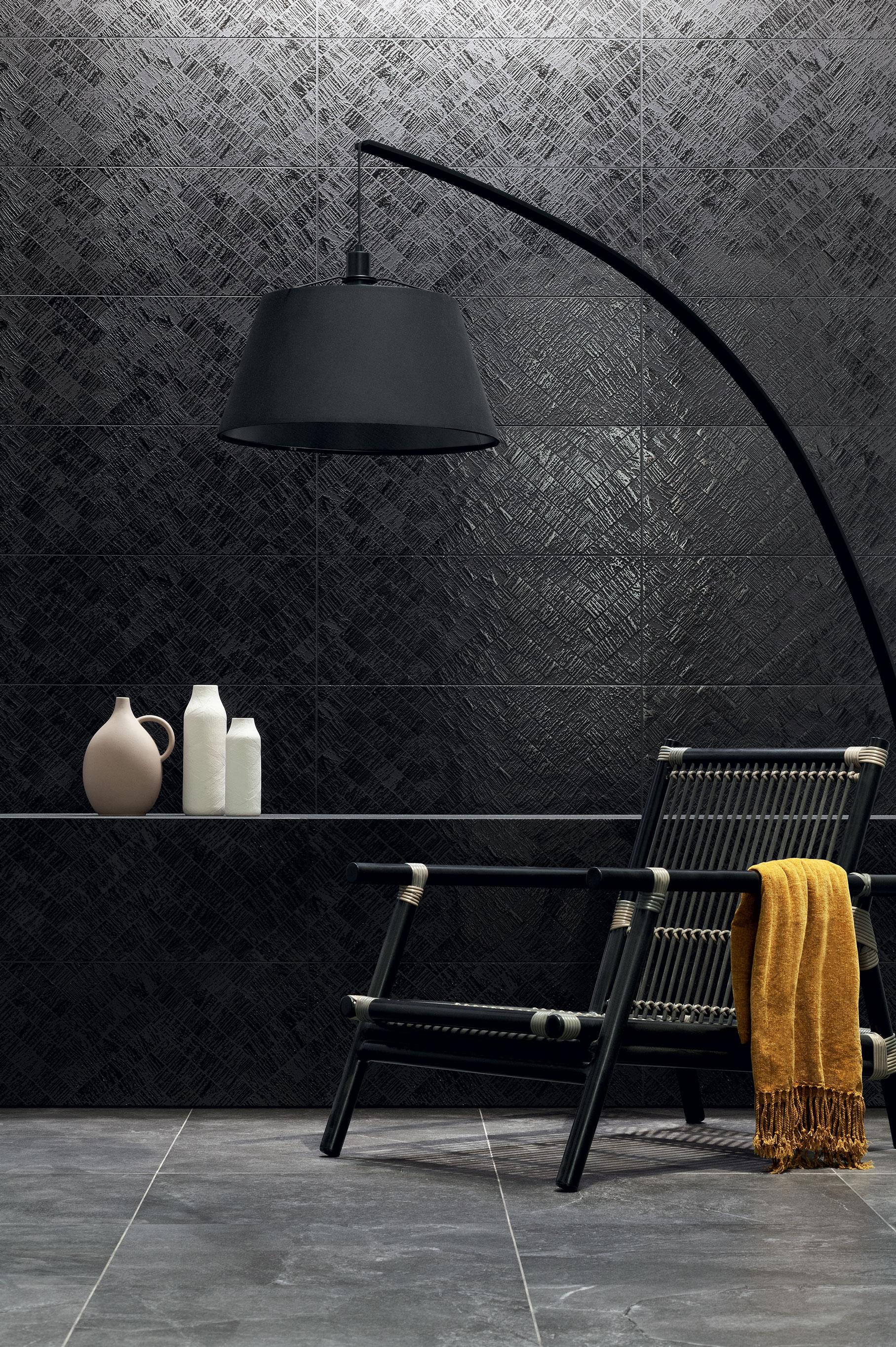 Декор Modern Basalt D-Black 29.8x74.8 - фото 6