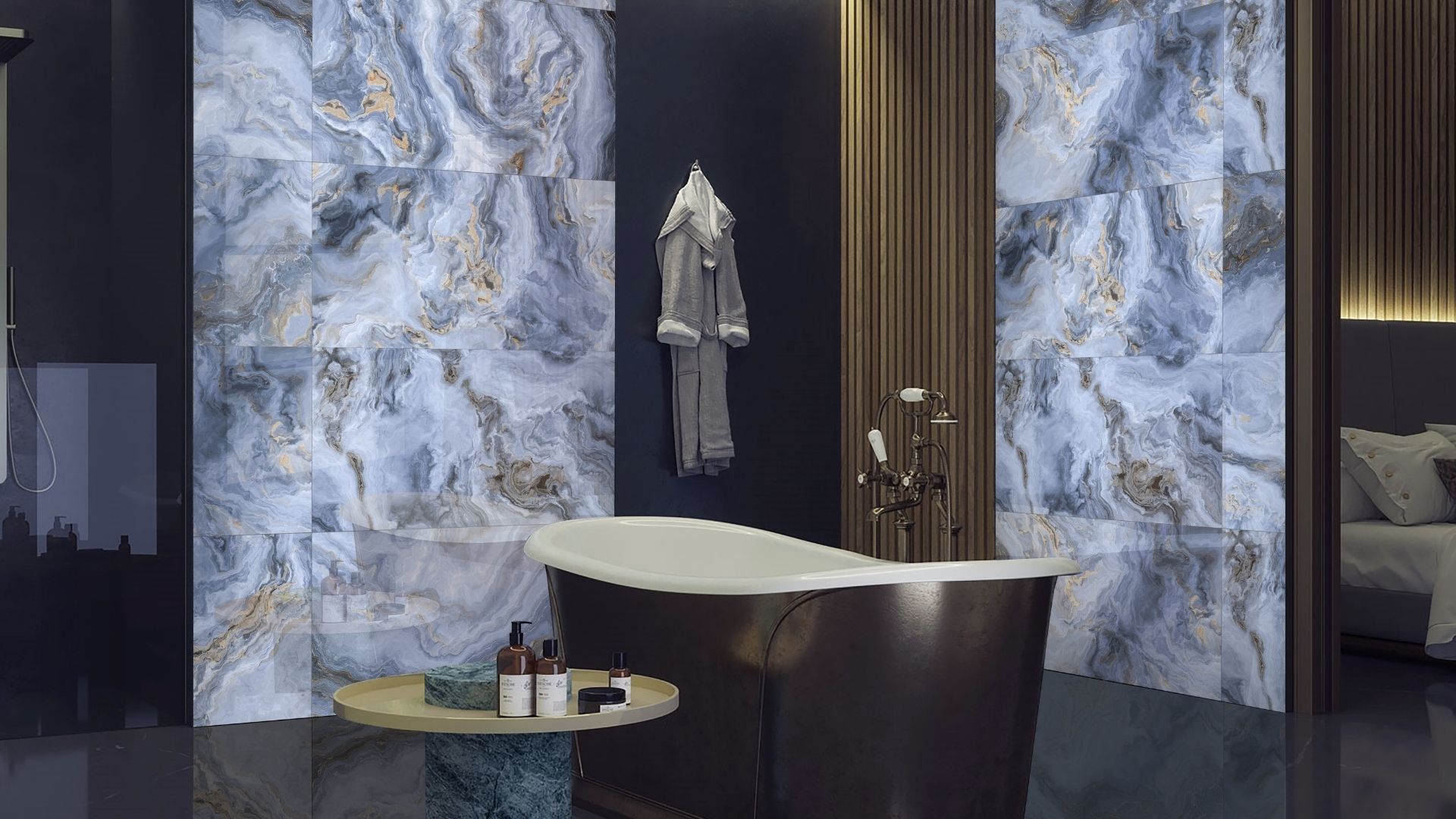 N20352 На пол Luxury Arabesque Grey Polished 60x120 - фото 13