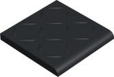 Ступень Метлахская плитка 1001B0RNOI BR10 REL BLACK NOI 10x10
