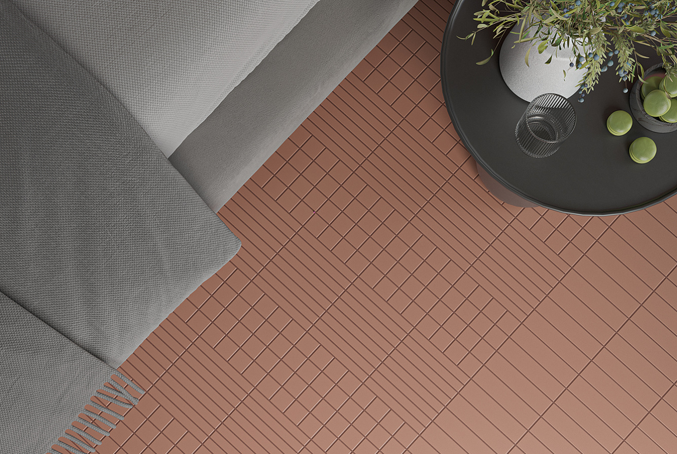 131370 На пол Raster Lines M Chalk 15x15 - фото 19