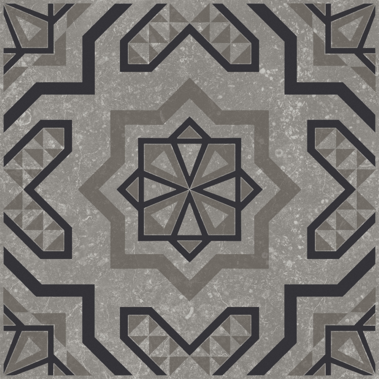 KMD3STA048GN Декор Касабланка Серый матовый 20x20x0.8