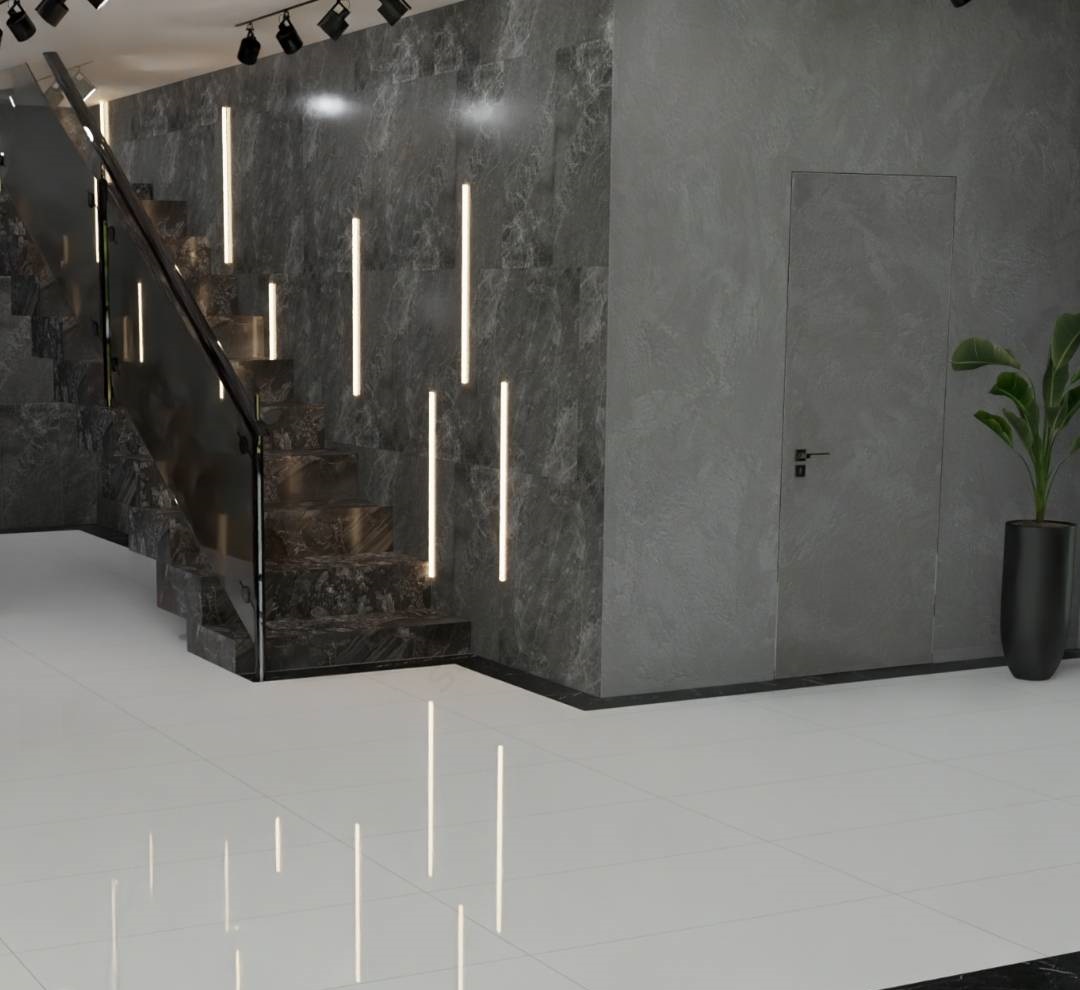 08B-045 На пол Glossy White 60x120 - фото 2