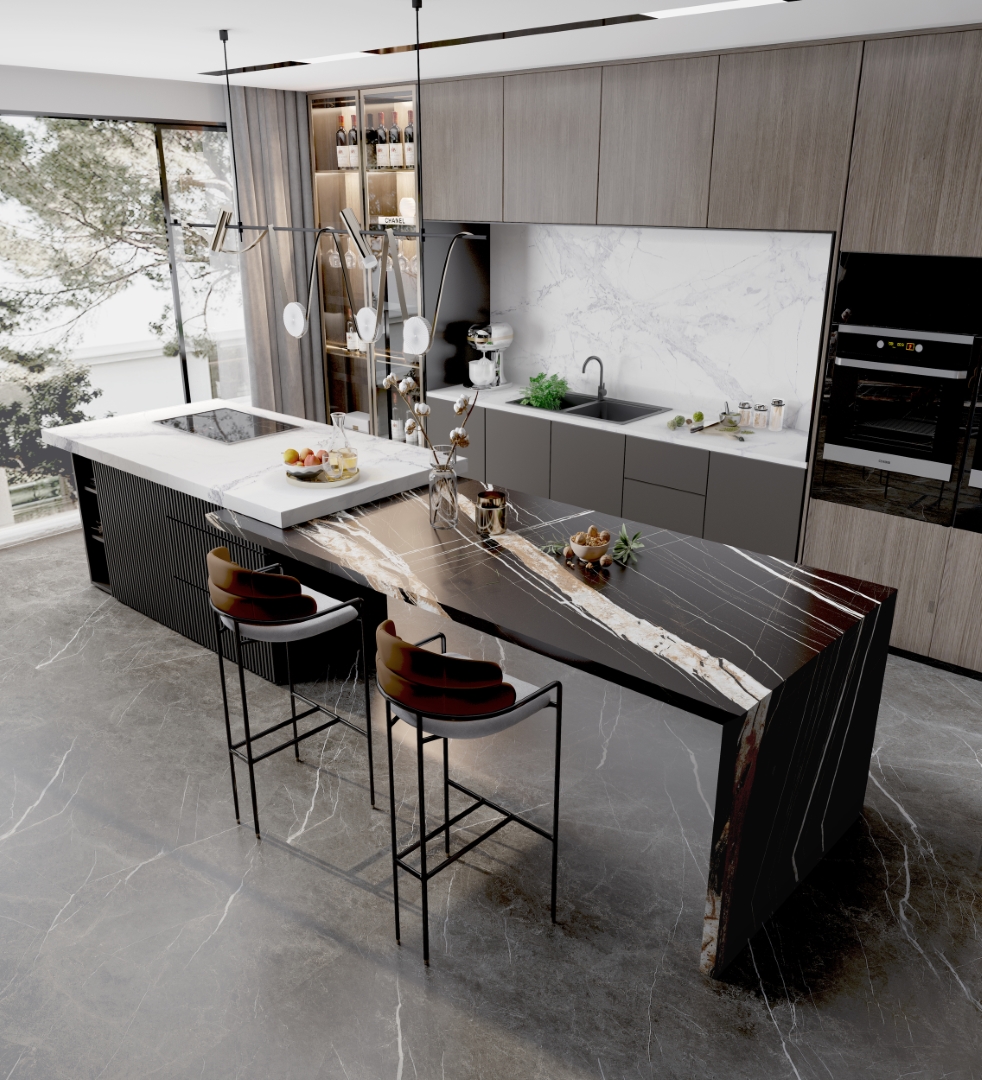 На пол Roman Niello Matt Спеченный камень 1600x3200x20 - фото 2