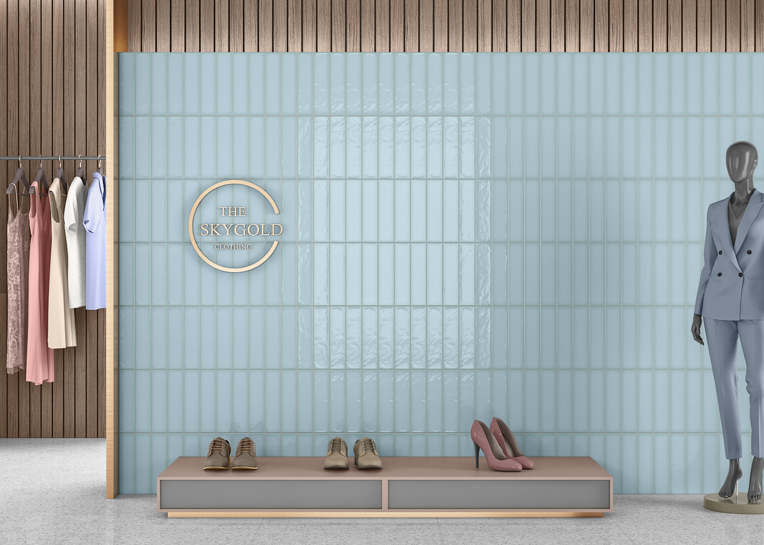 На стену Monte Blue 10x40 - фото 3