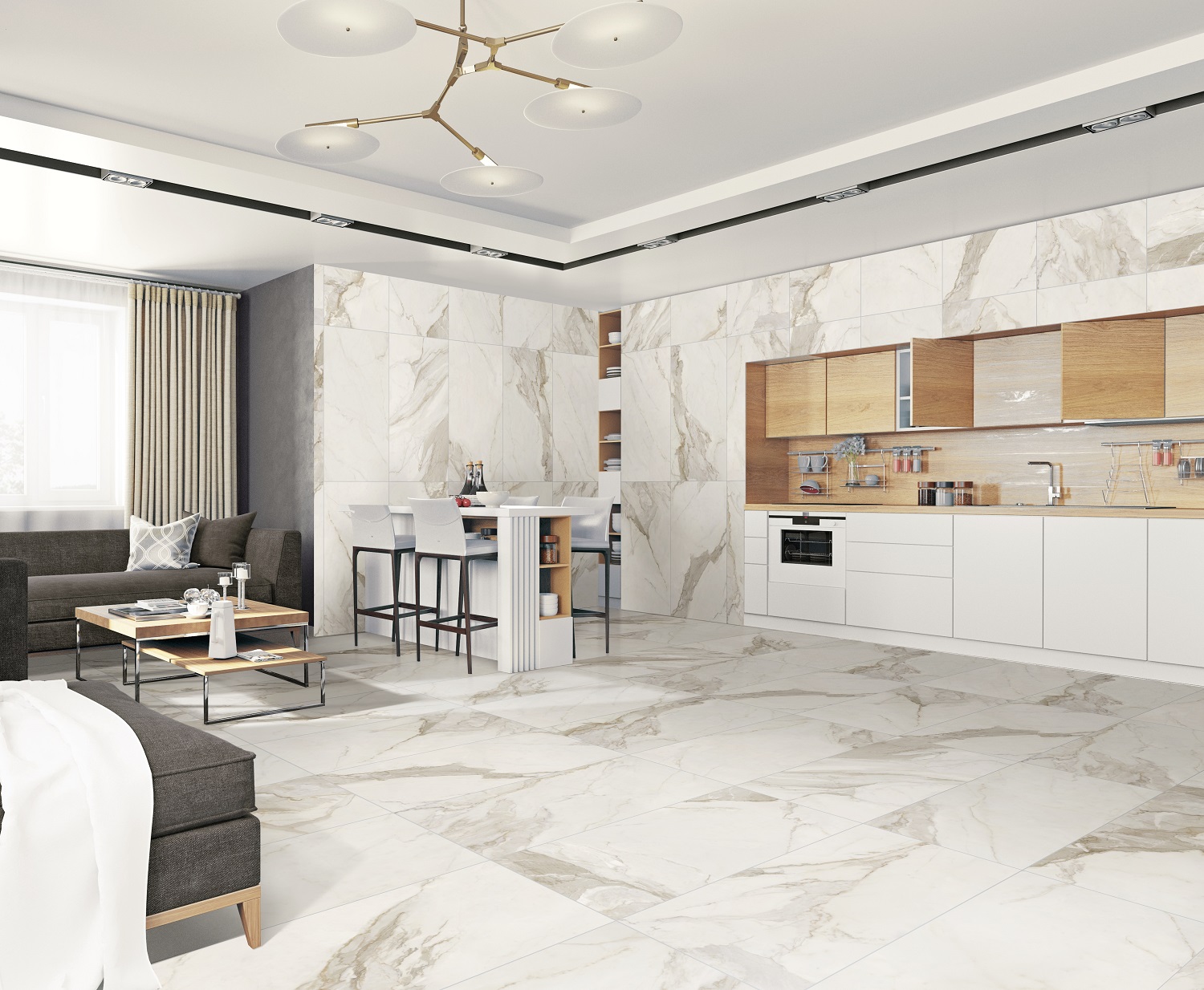 917991 На стену Calacatta Calacatta Top Silver Matt - фото 3