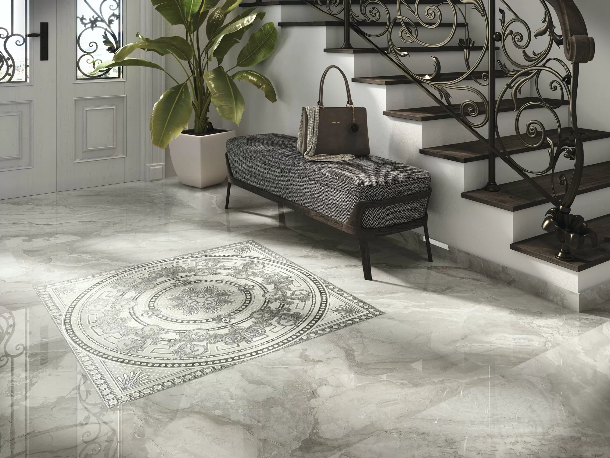 Декор Rex Roseton Noor Pearl x4 - фото 8