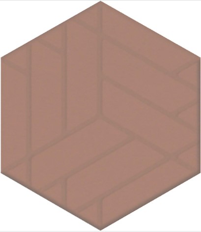 OS/E241/63011 Декор Агуста Розовый Матовый 6x5.2 - фото 3