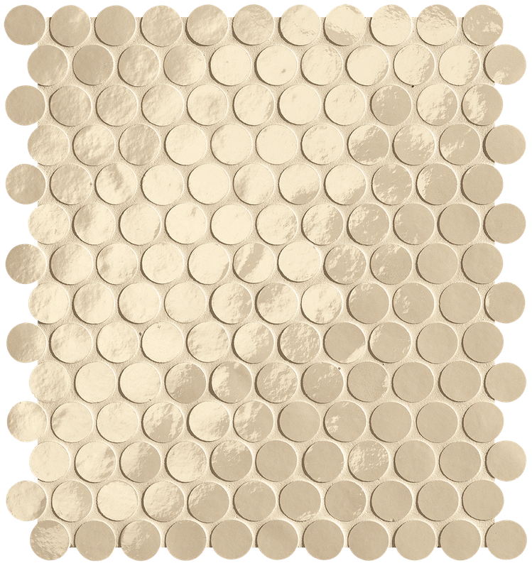 fROG Настенная Glim Beige Round Mosaico Brillante 29.5x32.5
