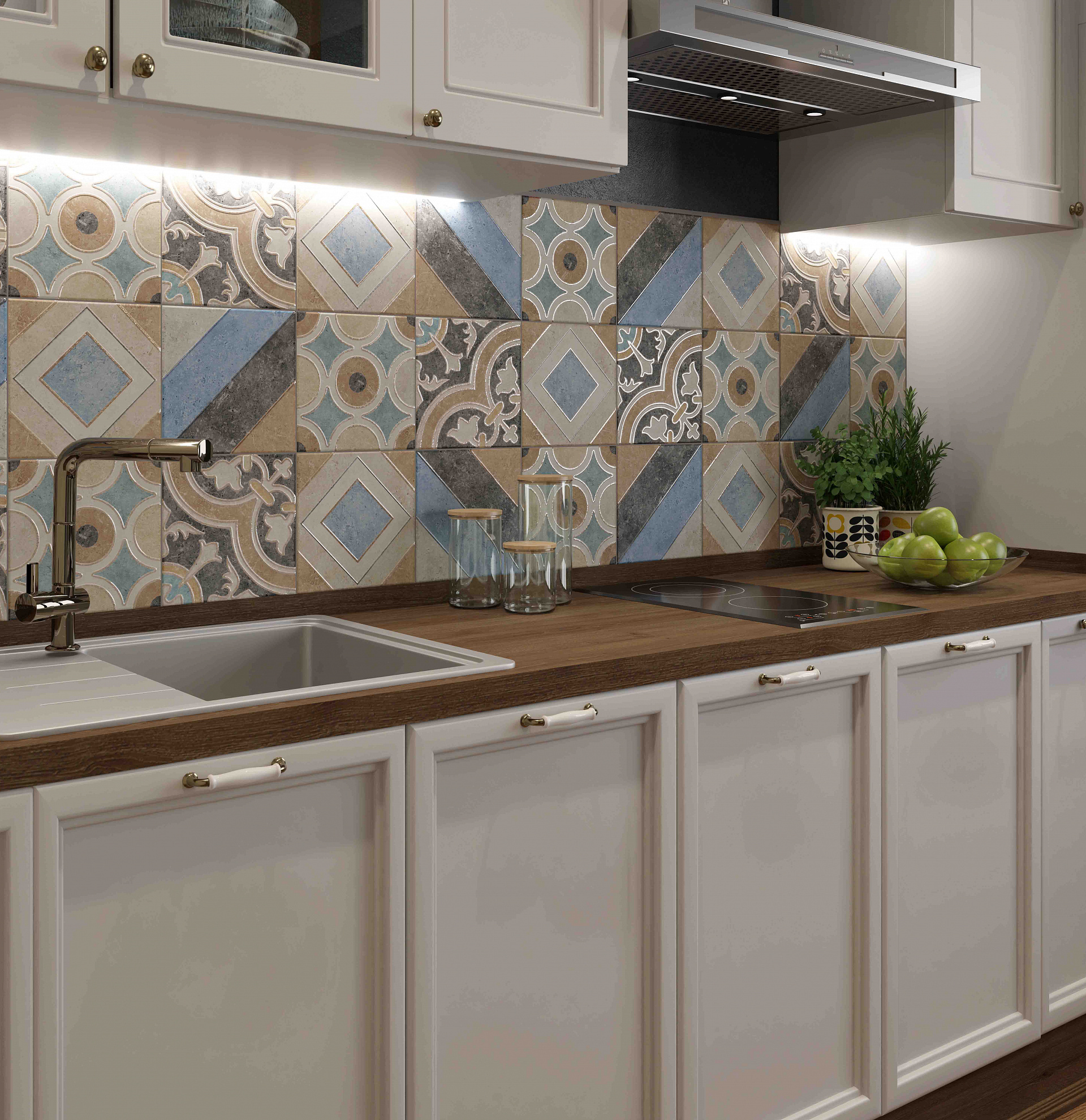 На стену Неаполитана Коричневая 200х200 - фото 3