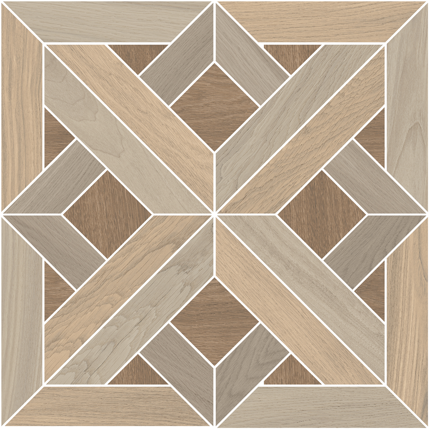 ID132 Декор Монтиони Наборный Матовый Натуральный 60x60 - фото 2