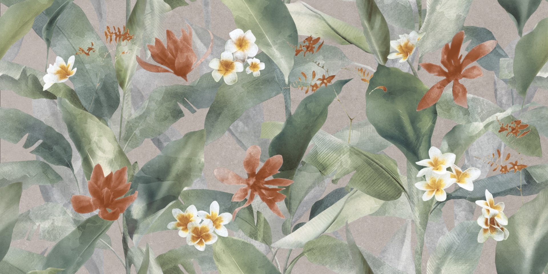 17646 На стену Floresta Джунгли многоцветный ректификат 60x120 - фото 5