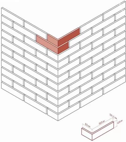 385-15 На стену Дерри Брик Бежевый 18.5x4.8 - фото 2