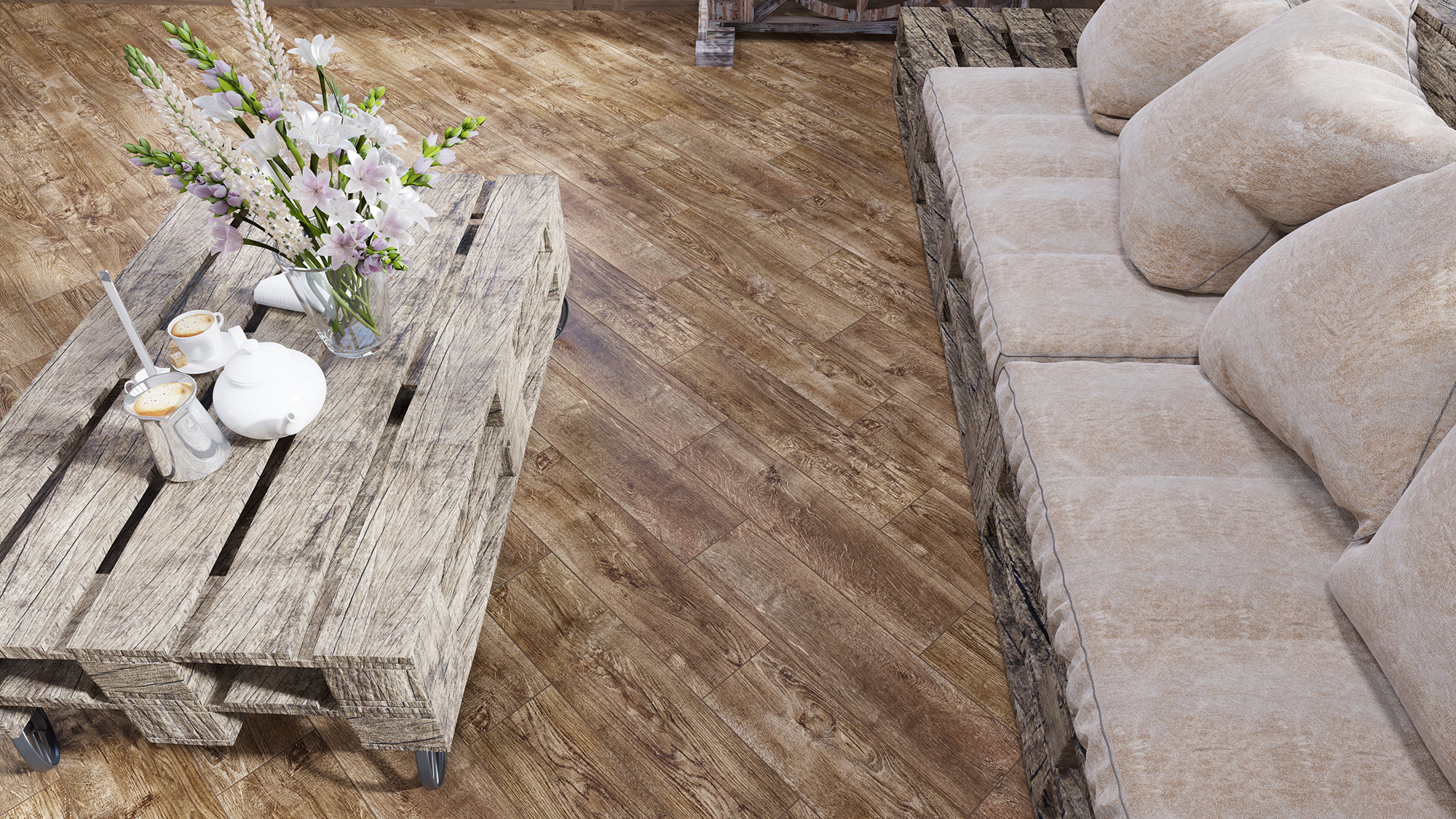 GT51VGNG На пол Оксфорд Коричневый 59.4*14.7 - фото 9