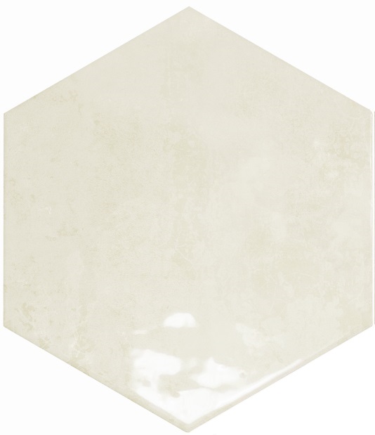 130059 На стену Spark Hex Ivory Glossy 15x17.3