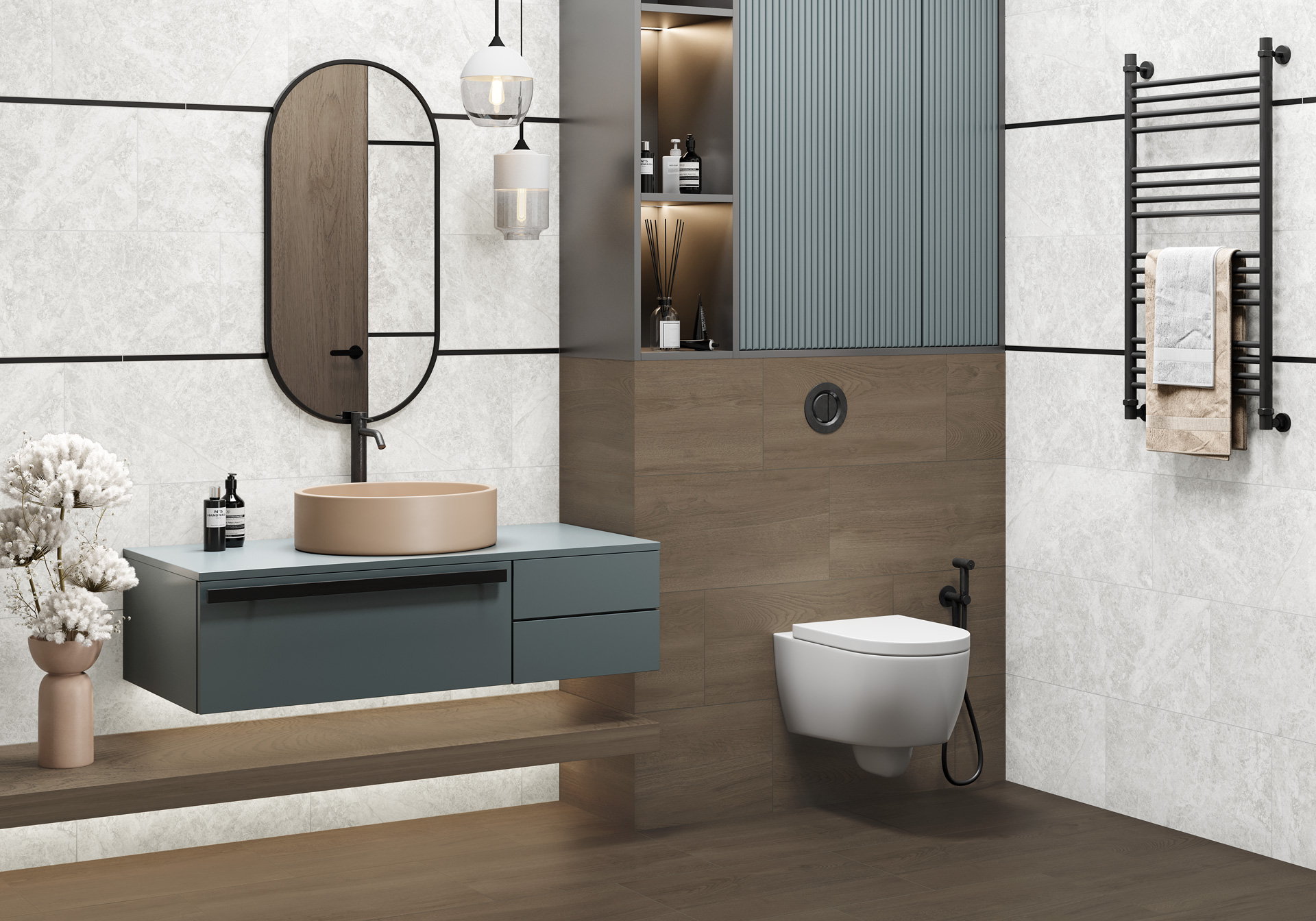 D120248M На пол Walnut Dark матовый 600x1200x9.5 - фото 16