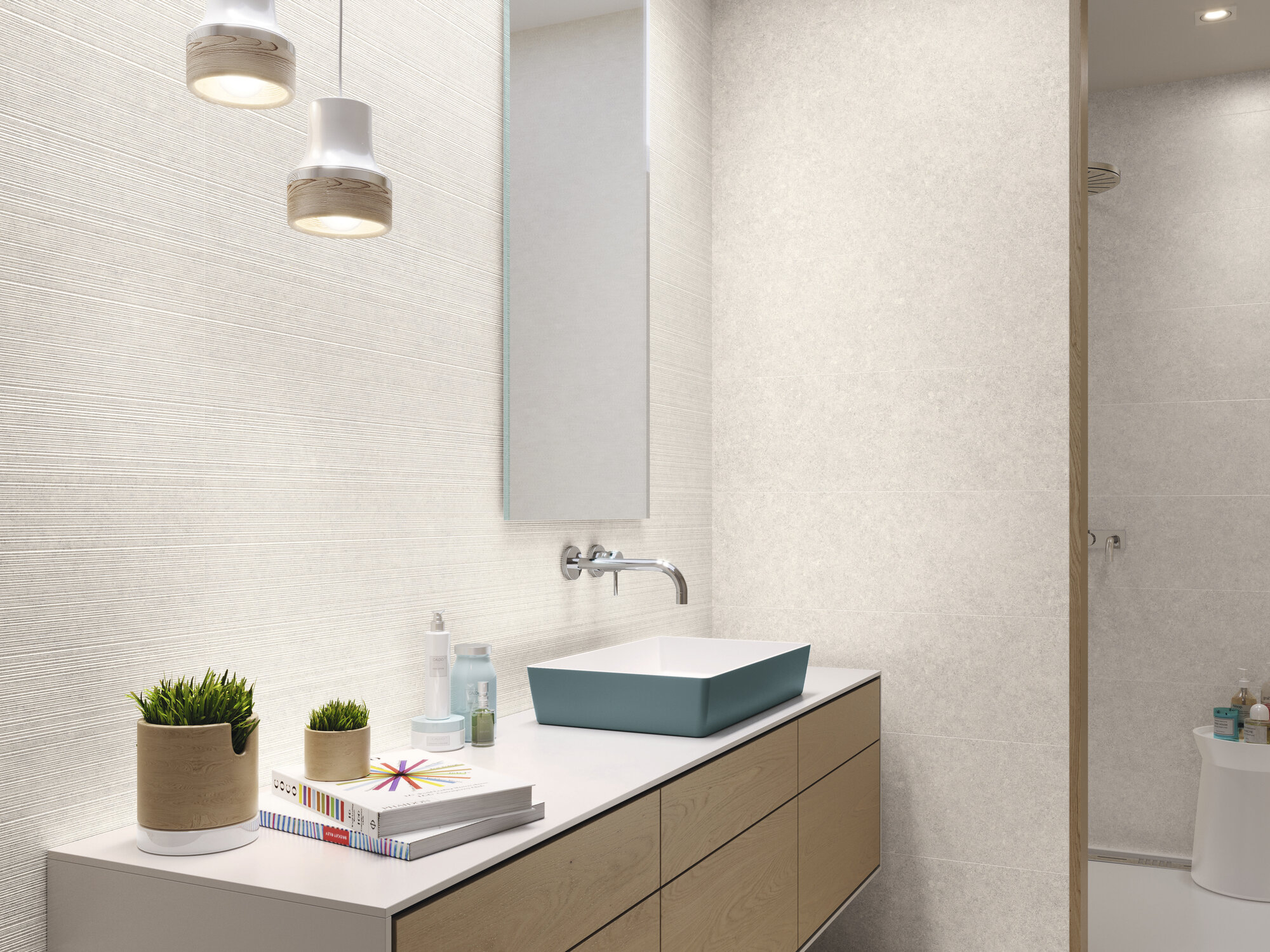 A044519 На стену Iwa Haru White Rect 30x90 - фото 7