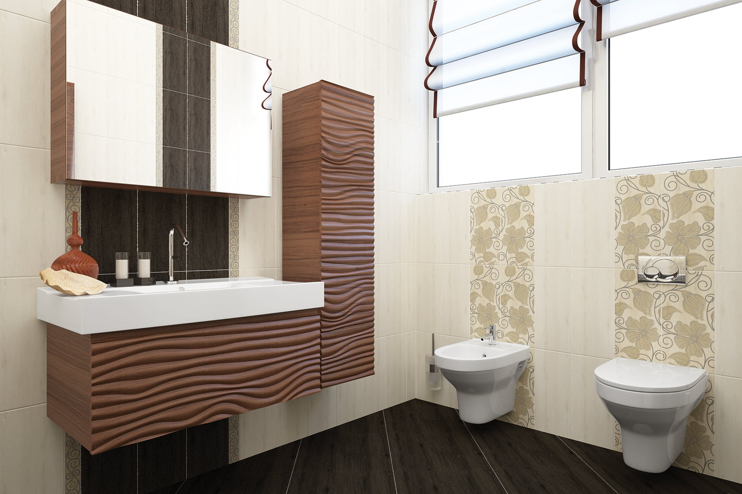 ILG111DR На стену Illusion Коричневая 20x44 - фото 6