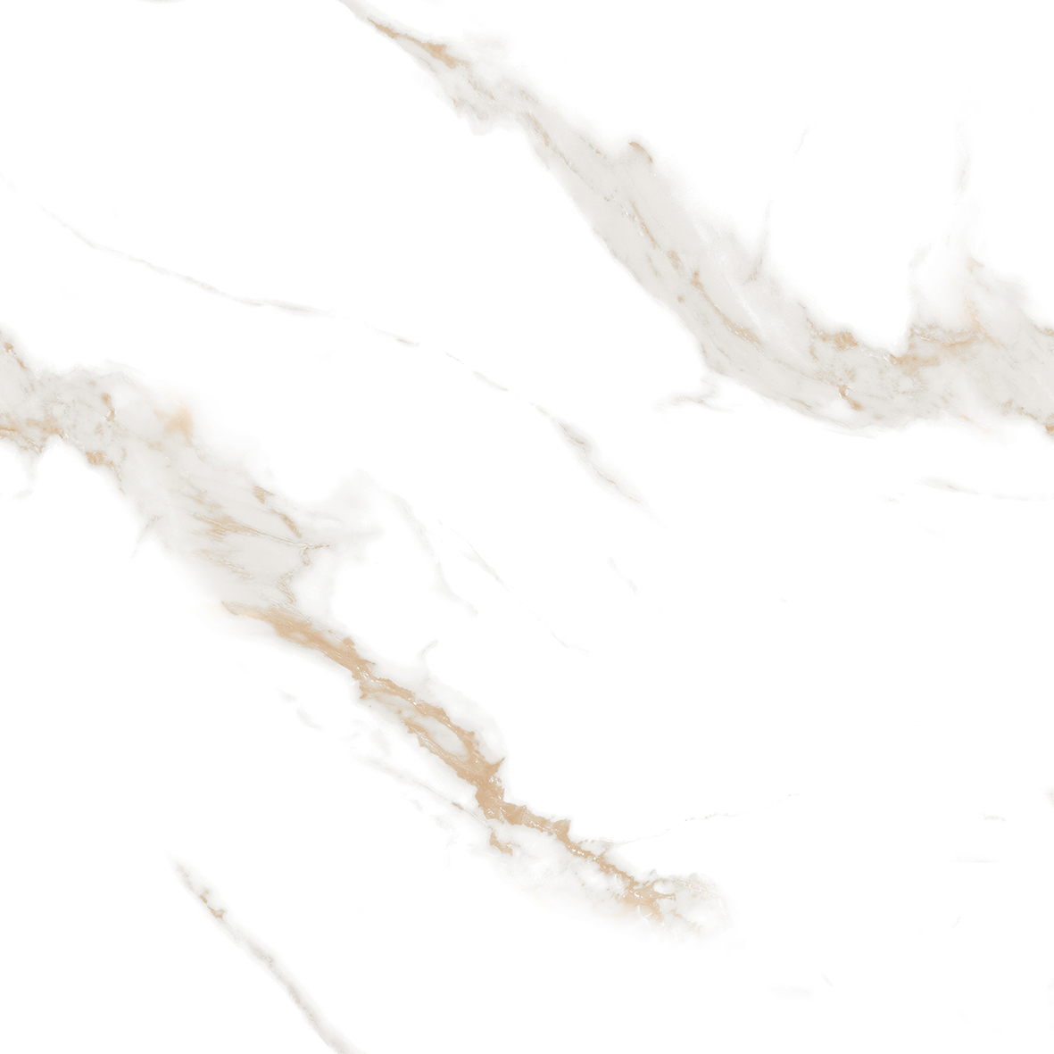На пол Calacatta Sharp Gold Белый Полированный 80х80 - фото 2